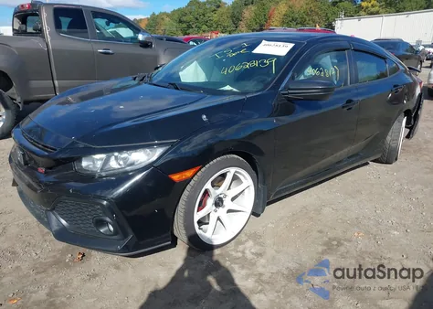2018 Honda Civic Si из США, поврежденный, VIN 2HGFC1E52JH708924
